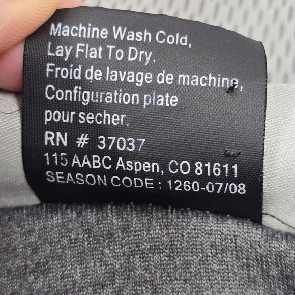 Obermeyer Shirt Men Large Gray 1/4 Zip Long Sleeve Pullover Outdoors Hiking READ - Picture 7 of 11